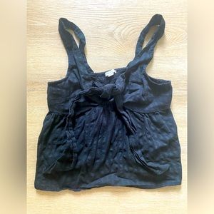 American Eagle cutout tank top - M, black